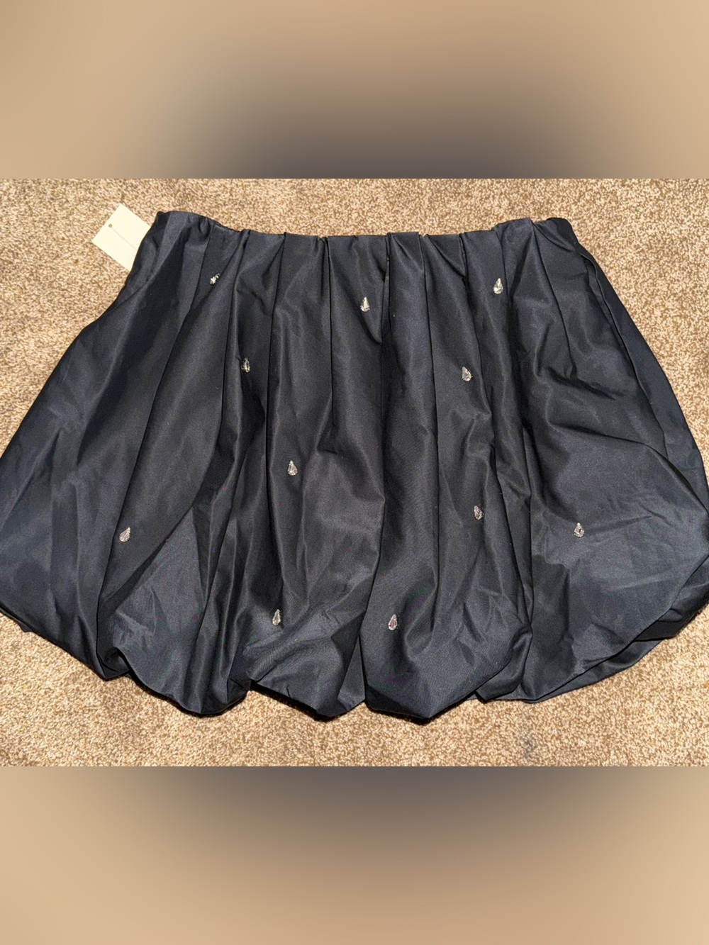 A New Day brand women's embellished bubble mini skirt black. Size medium NWT - Picture 6 of 9